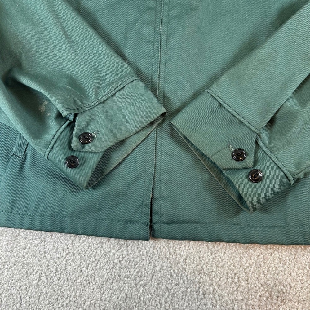 True Vintage 60s Big Mac Penn Prest Work Jacket Men's XL Green Full Zip Workwear - Picture 4 of 16